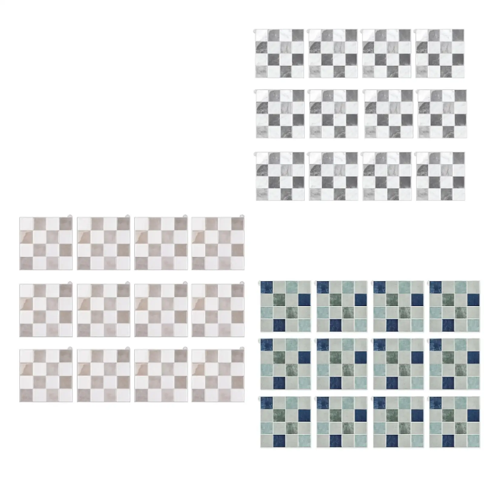 

12 Pieces Wall Tiles Background Decoration 3D Backsplash Tile for Kitchen
