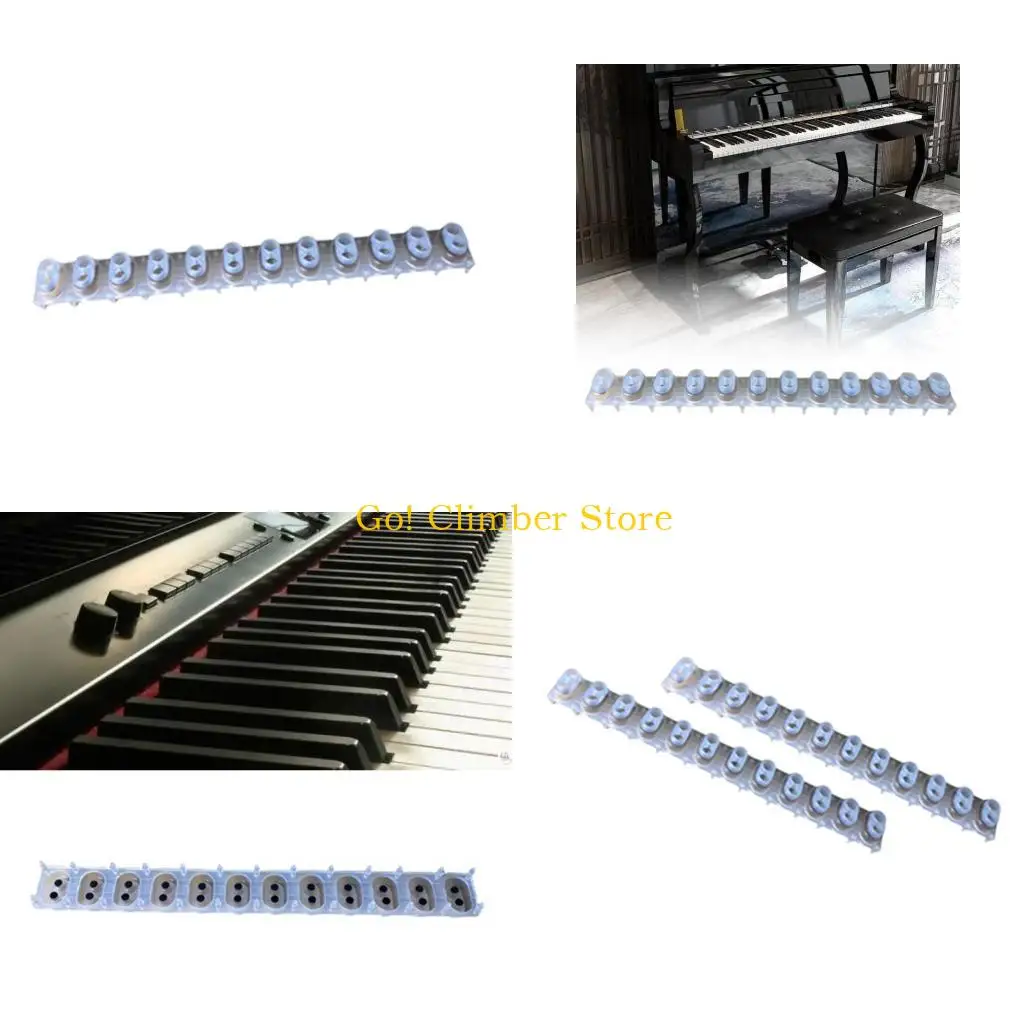 Q84C Durability 12 Key Conductive Rubber Sheet Key Contact Conductive Rubber Strips For Digital Piano Maintenance