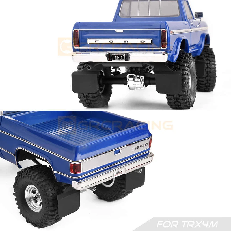 Fender จําลองวงเล็บโลหะตกแต่ง Fender กาวสําหรับ 1/18 RC Crawler รถ TraxxasTRX4M Defender Ford F150/Chevrolet K10 Part