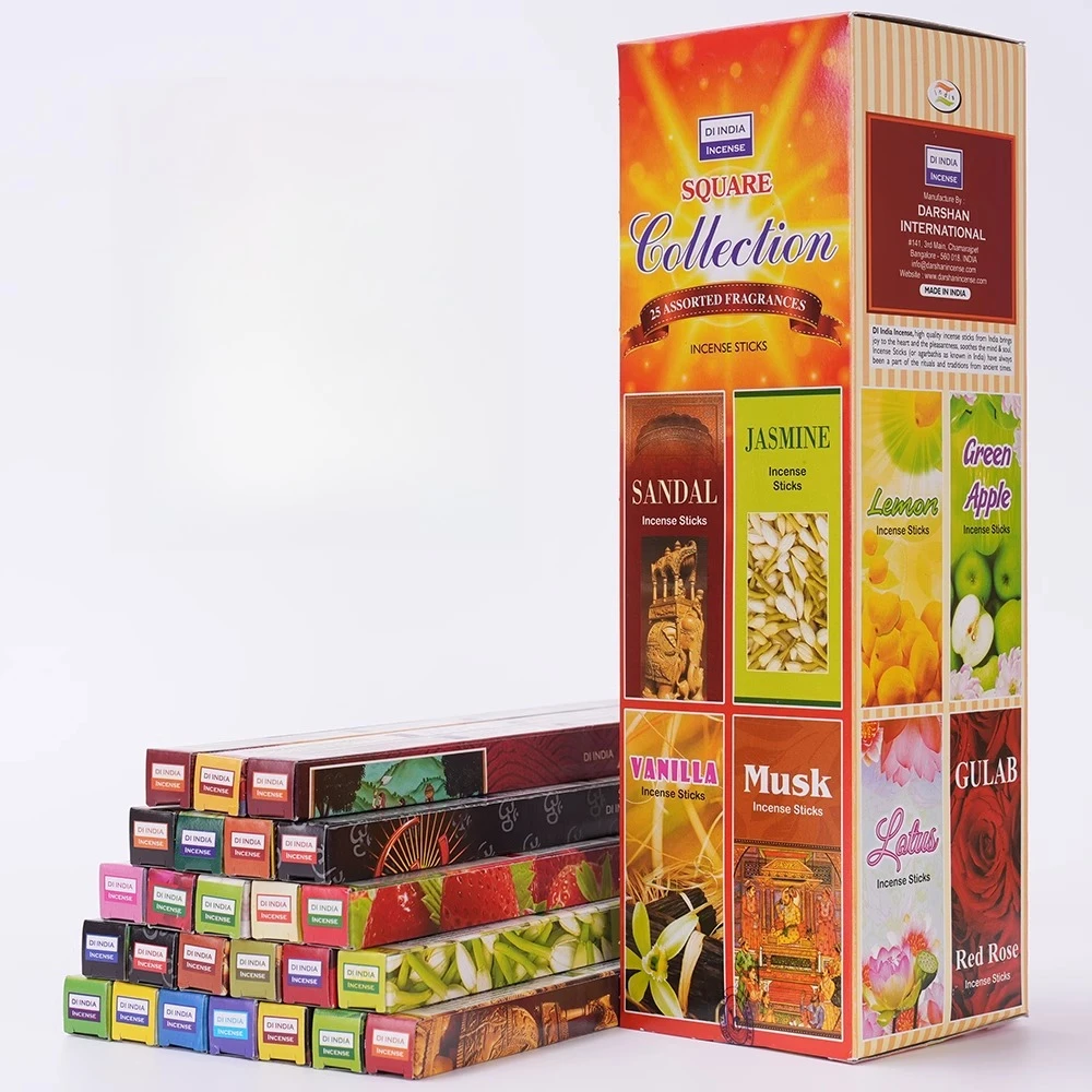 Y10/25 Small Tubes/lot Tibetan Lavender Sage Incense Sticks Sandalwood COCO Indian Bamboo Stick Home Indoor Meditation Fragrance