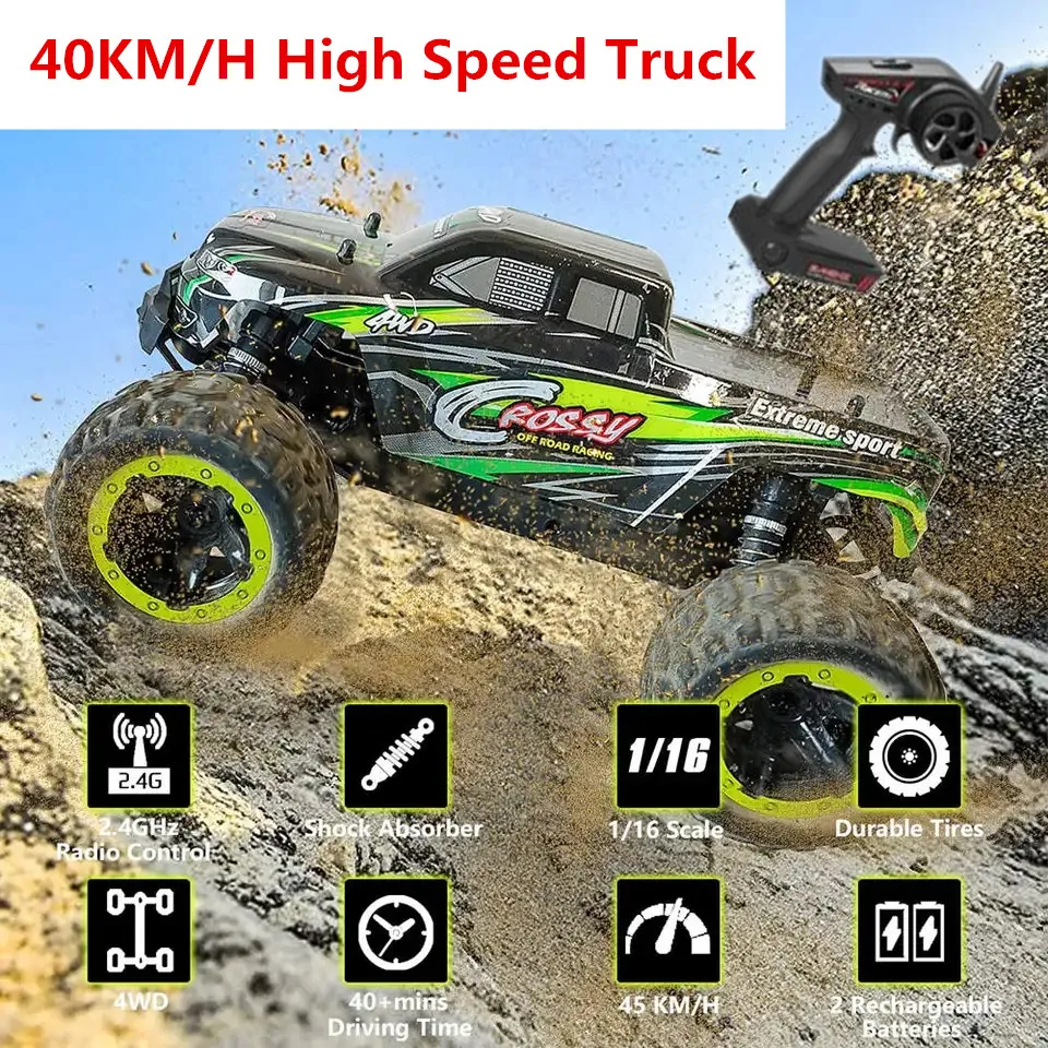 

Радиоуправляемая машина 1/16 4WD 2,4G радиоуправляемая дистанционная машина 40 км/ч скоростной грузовик внедорожный альпинистский автомобиль взрослые радиоуправляемые автомобили игрушка