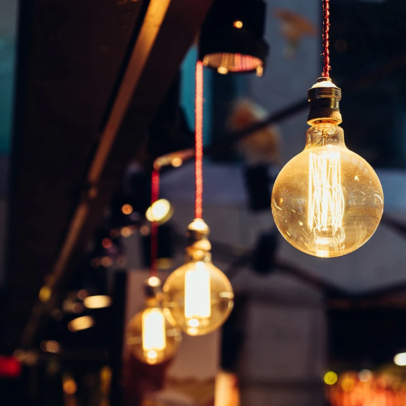 Tungsten Filament Bulb E27 Warm Light For Vintage Industrial Lighting Fixtures Wall Sconce Chandelier Lighting Bulbs