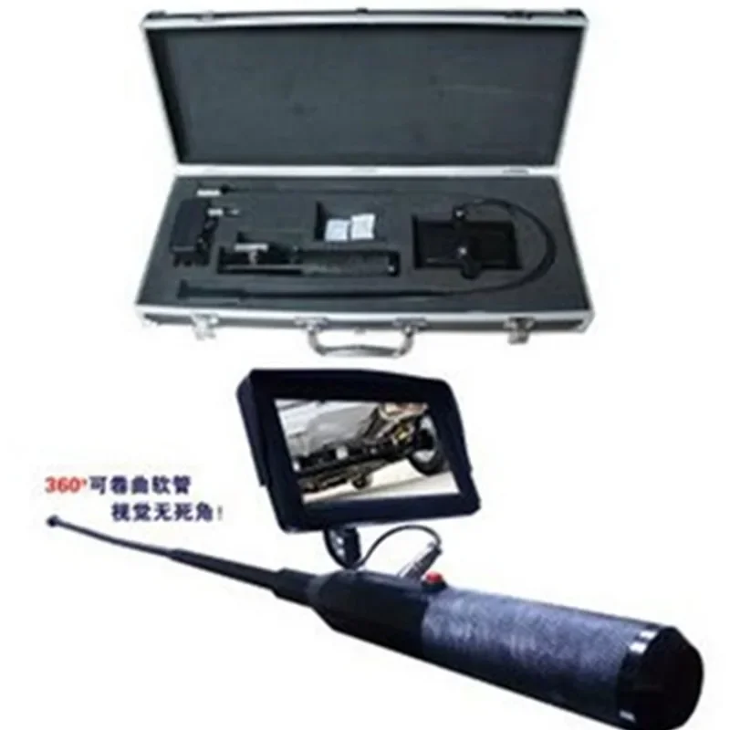 Retractable Portable Visual Underbody Examination Mirror V6D Life Detector with Video Recording Function