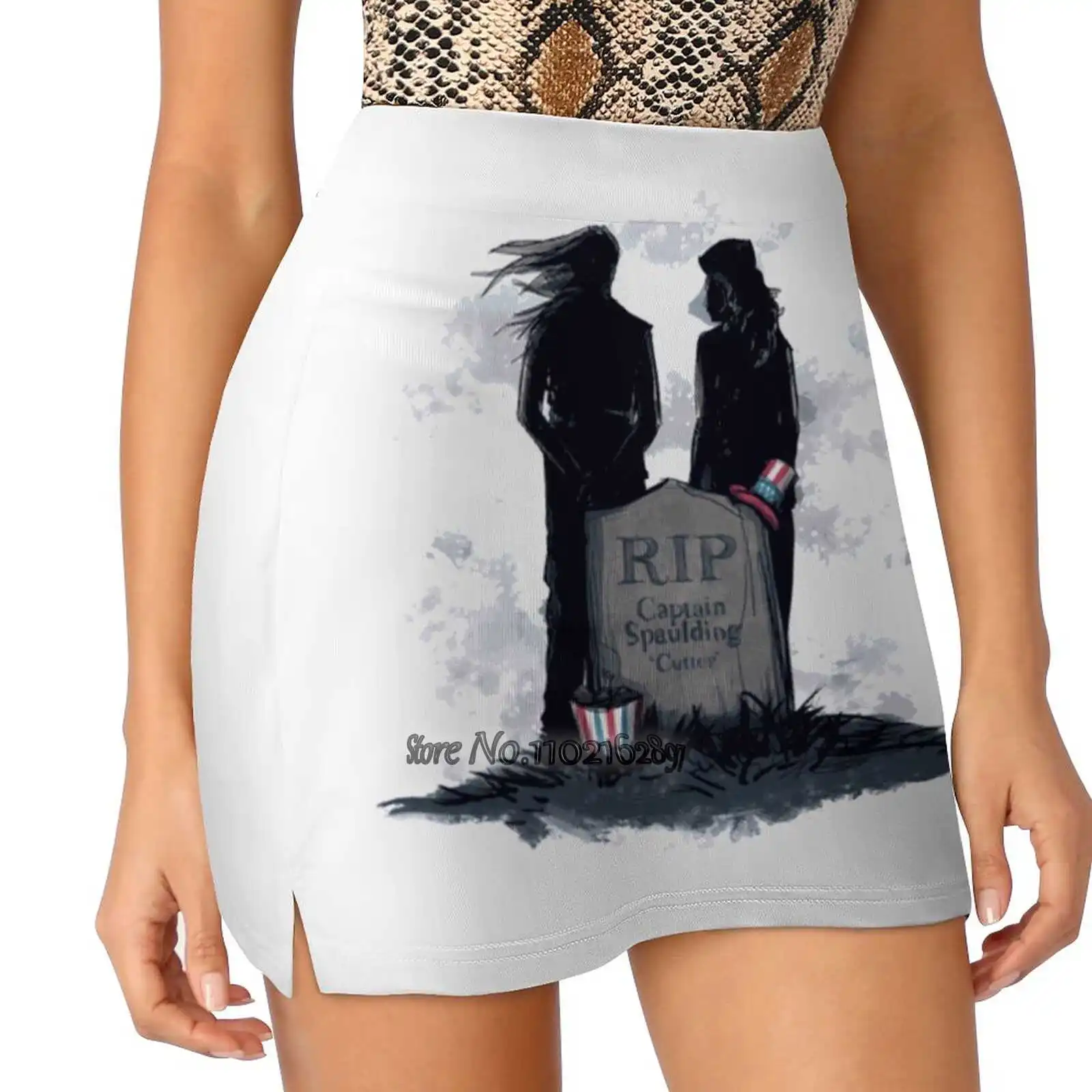 Rip Captain Women Sports Lining Skirt Tennis Dance Fitness Short Printed Skirts Horror Captain Spaulding House Of 1000 Corpses