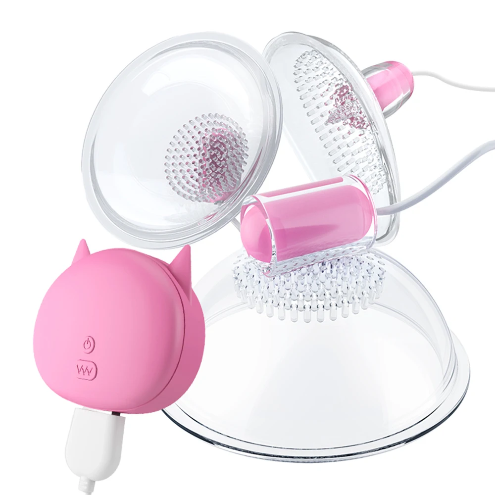 Breast Enlargement Stimulation Nipple Vagina Clitoris Sucker For Women Clit Vibrator Vacuum Pump Cover Adult Masturbator Sex Toy view 5