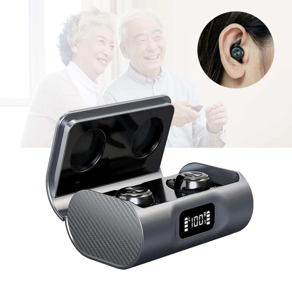 

2025 Новые поступления, перезаряжаемые беспроводные слуховые аппараты для глухих, 16-канальный невидимый цифровой слуховой аппарат CIC для тяжелой потери слуха