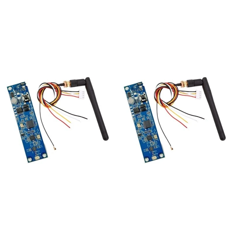 A42T-2PCS 2.4G DMX512 Wireless Controller PCB Module 2 In 1 Transmitter Receiver For Stage Light Built-In Wireless DIY 485EE