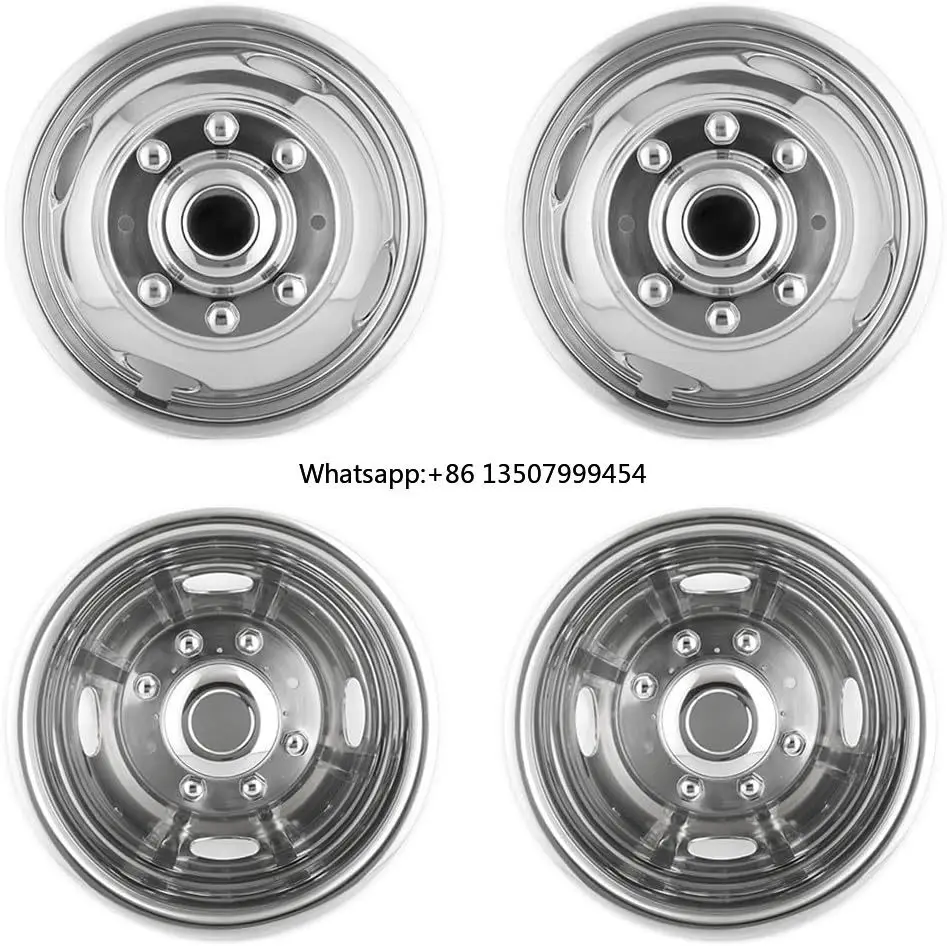 Hot Selling Quality Mirror Polished Mounting Wheel Hub Cover Stainless Steel 17 Inch Wheel Simulator for F350 2005-2021