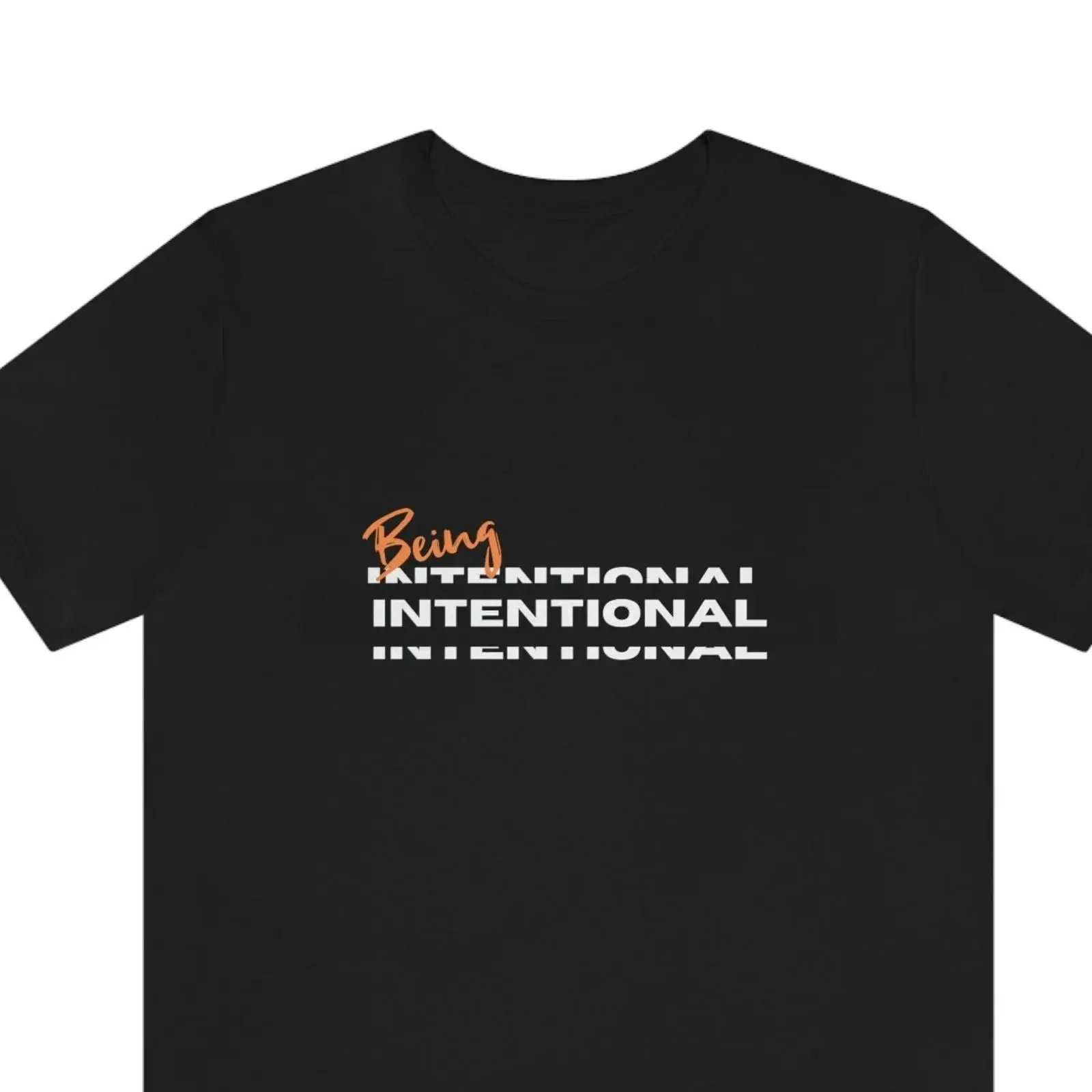 Being Intentional T shirt Self care New Year Affirmation Motivational Mental Health vintage Washed fashion Comfortable