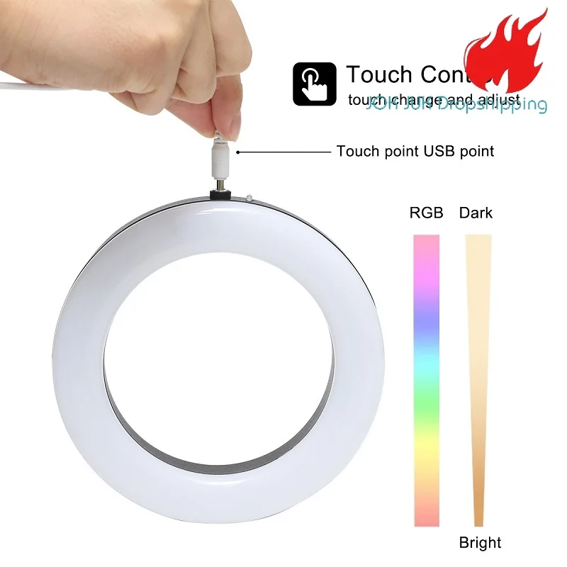 Jok Juk Colorful LED Hookah Light Show Shisha Ring Lamp Magnet Viscose Adsorption with Remote Control Cachimba Smoke Accessories