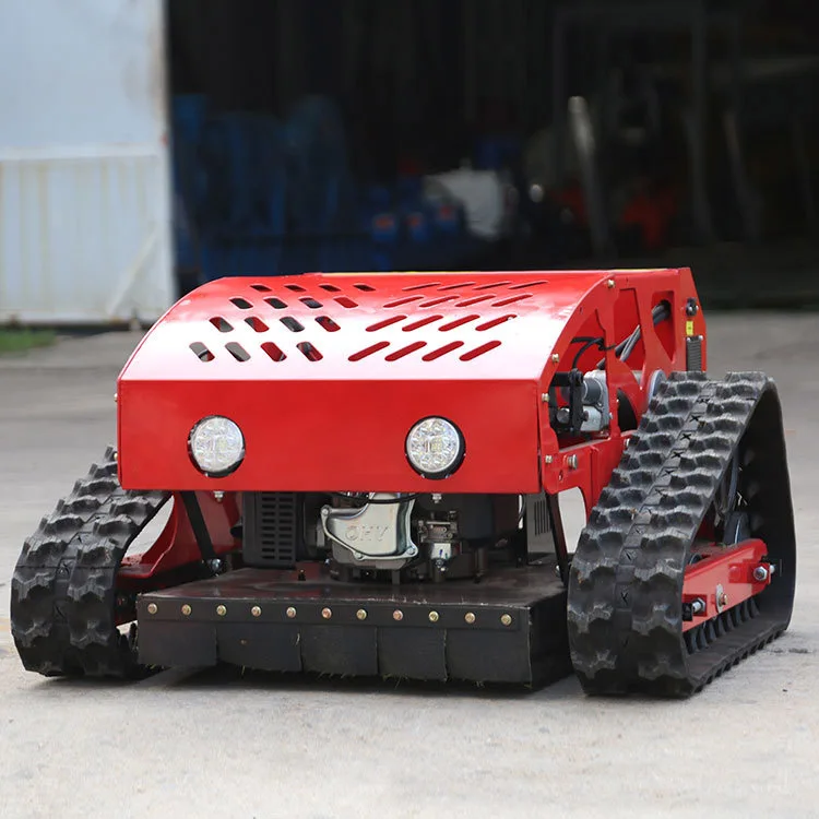 CE Compliant All-Terrain Engine Flail Lawn Mower Remote Control Robot for 1-Year Grass Cutting