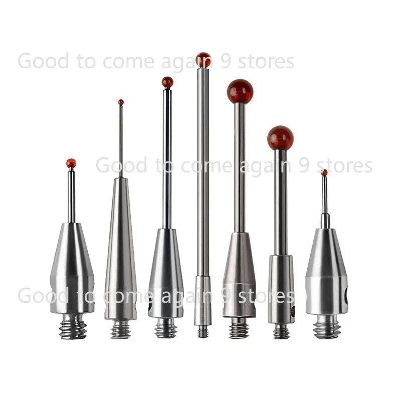 High Precision Ruby Ball Head Measuring Needle 0.5mm 1.0mm M2 M3 Thread for Three Coordinate Measuring Machine Renishaw Probe