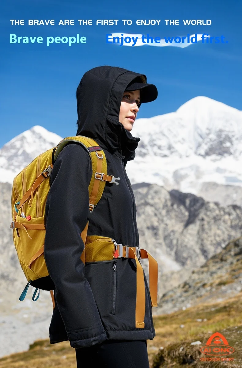 Classic Design Outdoor Backpack 25L Water Resistant Nylon External Frame Backpacking Camping Travelling Hiking Backpack