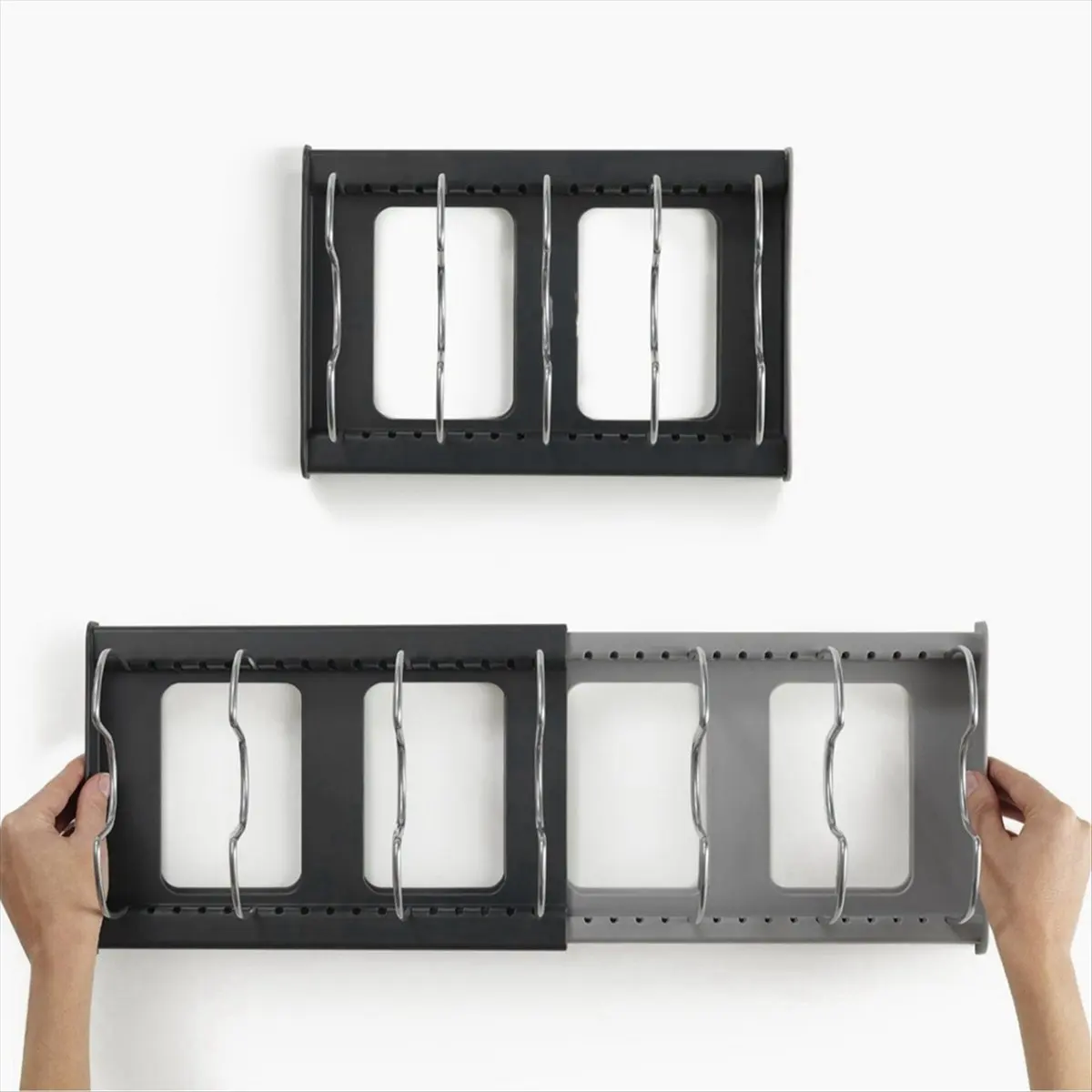 N14R Top Kitchen Drawer Store Expands Kitchen Utensils Storage-Adjustable Kitchen Cabinet Storage for Efficient Use of Space.