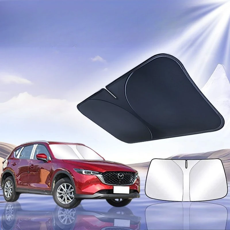 For Mazda CX5 CX4 CX30 CX50 CX8 Mazda 6 Car Windshield Sun Shade Blocks Ray Reflector Window Visor Shield Cover Foldable