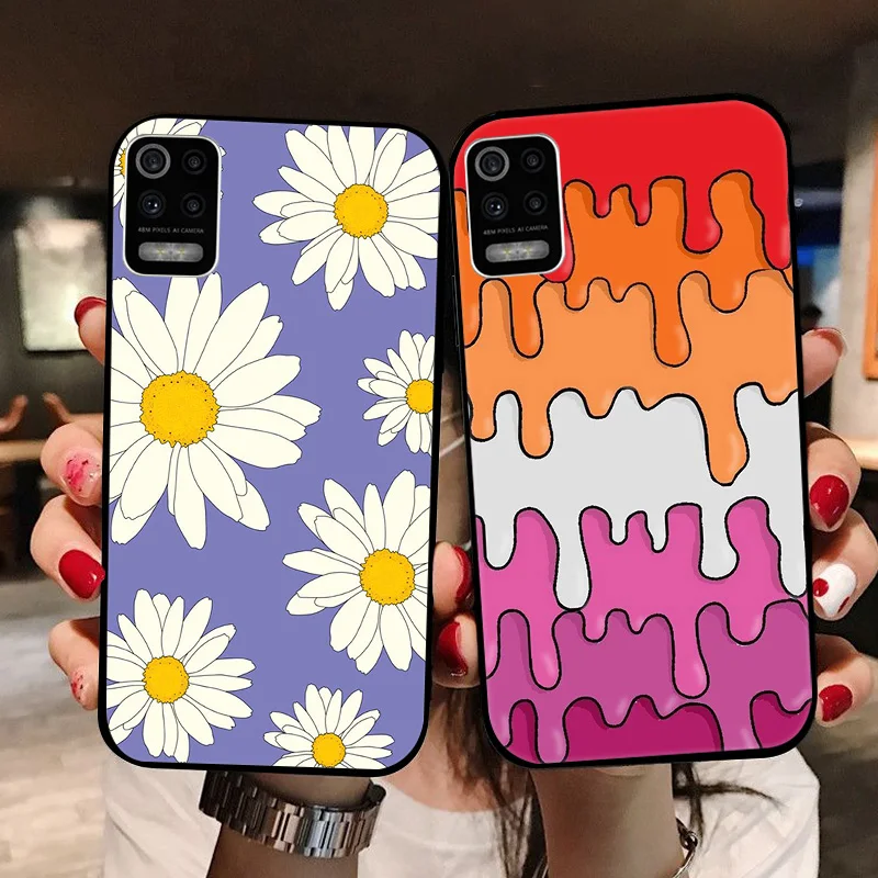 ل LG K52 Q52 K62 2020 جراب هاتف Stylo6 K71 جميل الباندا الكرتون اللوحة لينة سيليكون كوكه ل LG Stylo 6 K71 غطاء الوفير #2