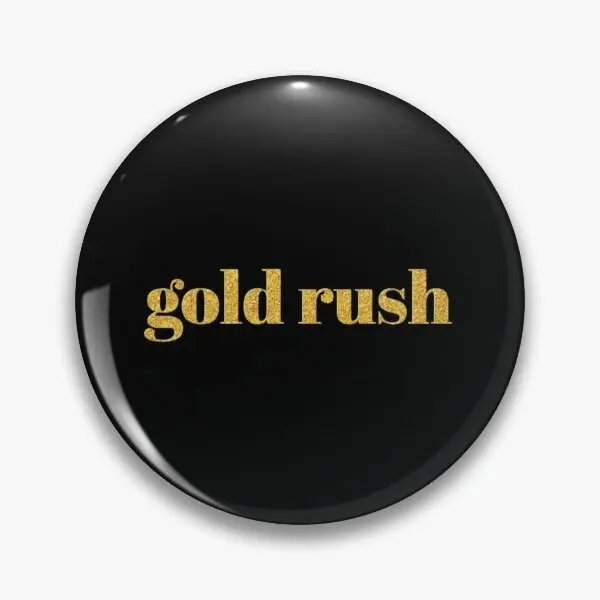 Gold Rush  Soft Button Pin Jewelry Lapel Pin Collar Lover Women Cute Metal Brooch Fashion Hat Clothes Cartoon Badge Decor Funny