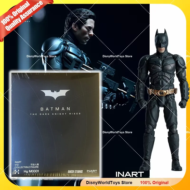 100% الأصلي Inart 1/12 فارس الظلام يرتفع باتمان عمل Hg M0001 ديلوكس القياسية Ver حقيقية في المخزون نموذج لجسم اللعب