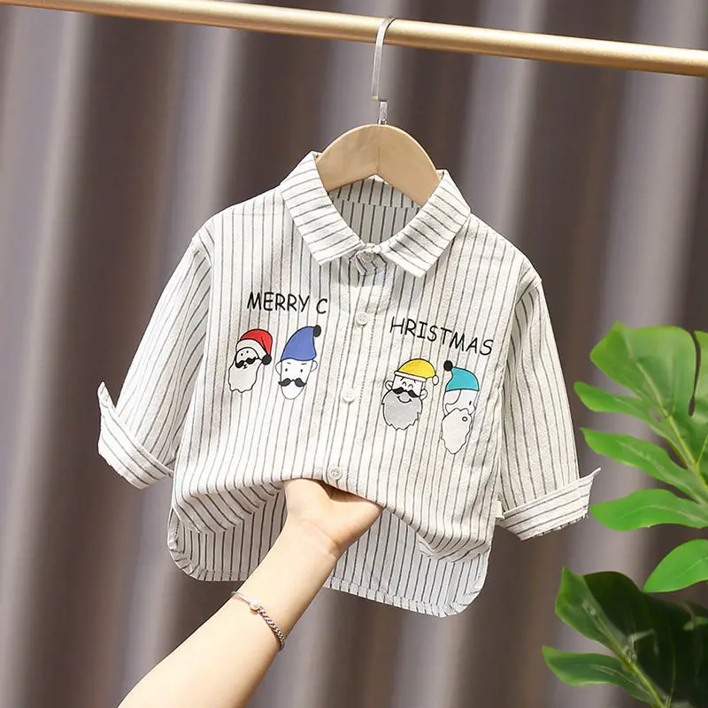 Boy Shirt Clothes Spring Thin Blouses Kids Clothing Toddler Casual Cotton Tops 1 2 3 4 Years Children Long Sleeves Shirt