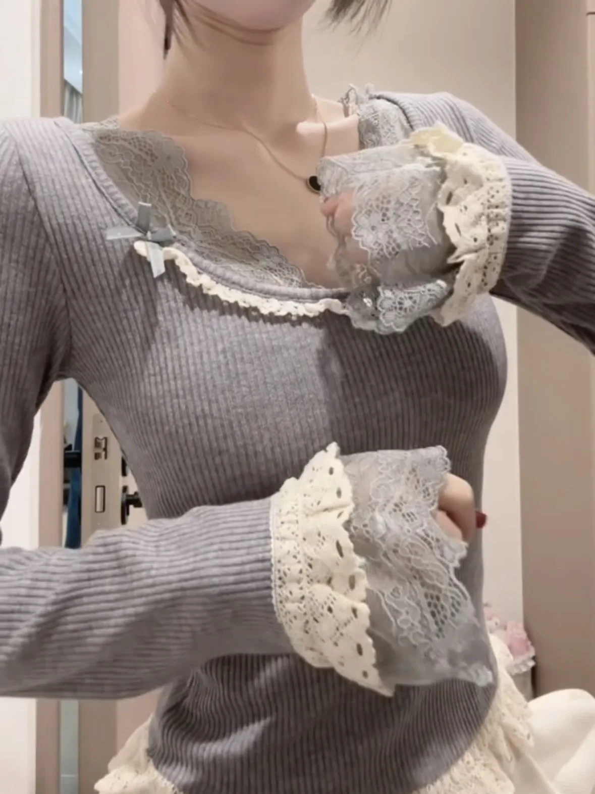 

Свитера Джемперы Пуловеры для женщин и девочек Букле Трикотажные изделия Легкие многослойные BF Y2K Lady OL Работа Профессиональная деловая встреча Теплые