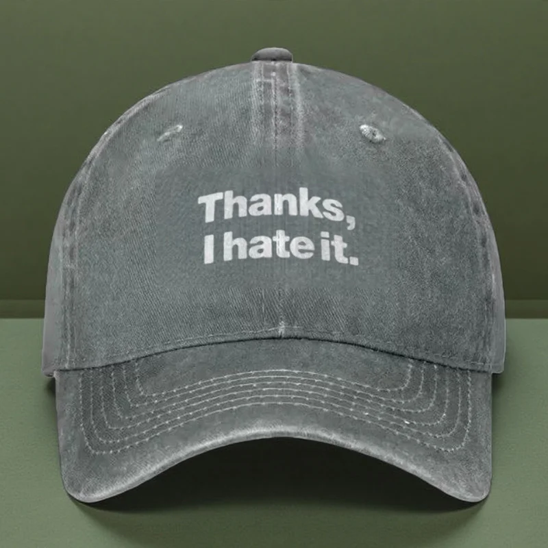 Thanks I Hate It Meme Baseball Cap Adjustable Polyester Outdoor Casual Sports Hat Unisex