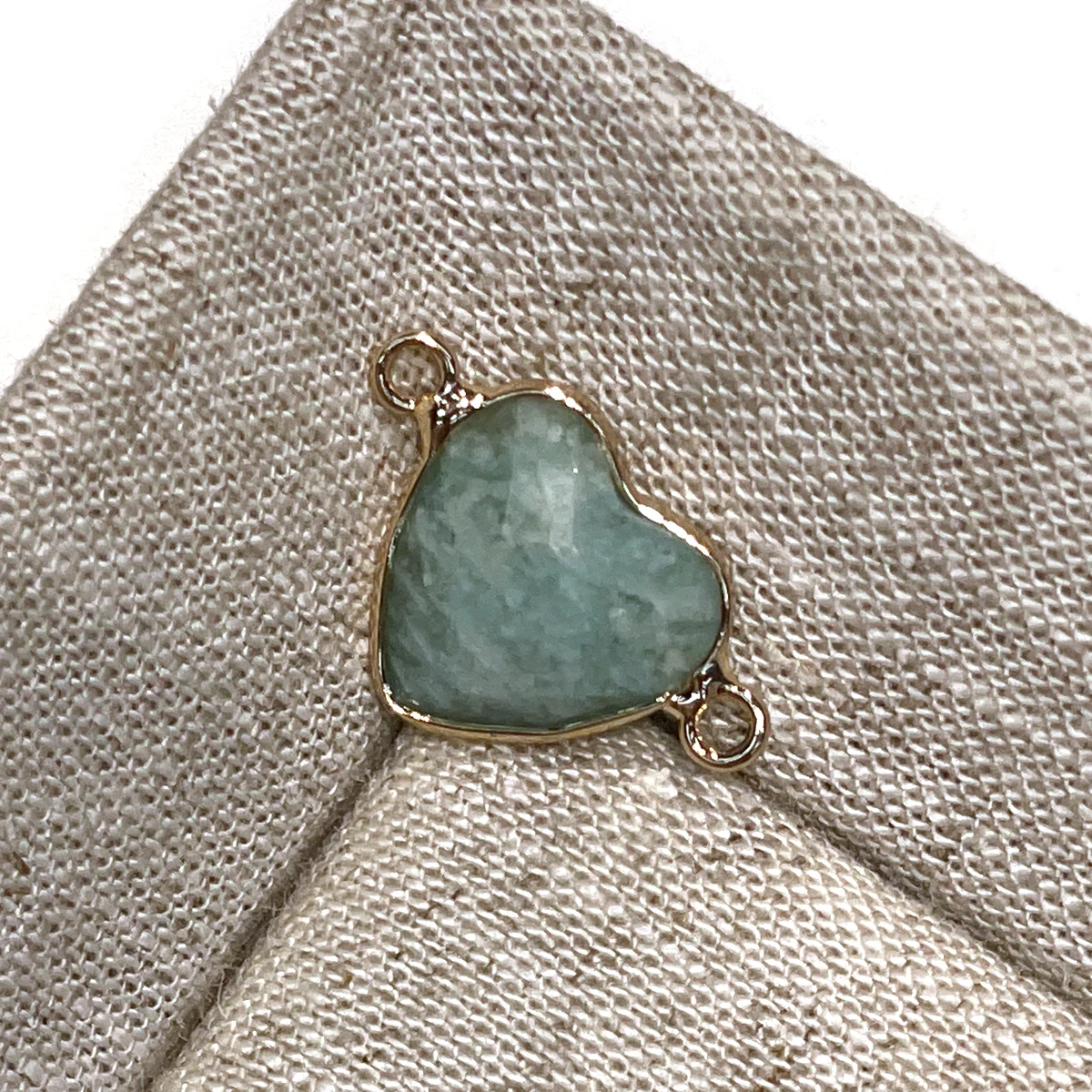 2 Stück Verbindungsstücke aus Naturstein mit Goldrand, facettiert, 13x20mm, für Schmuckherstellung, DIY-Halskette, Armband, Ohrringe, Zubehör – Detail 4
