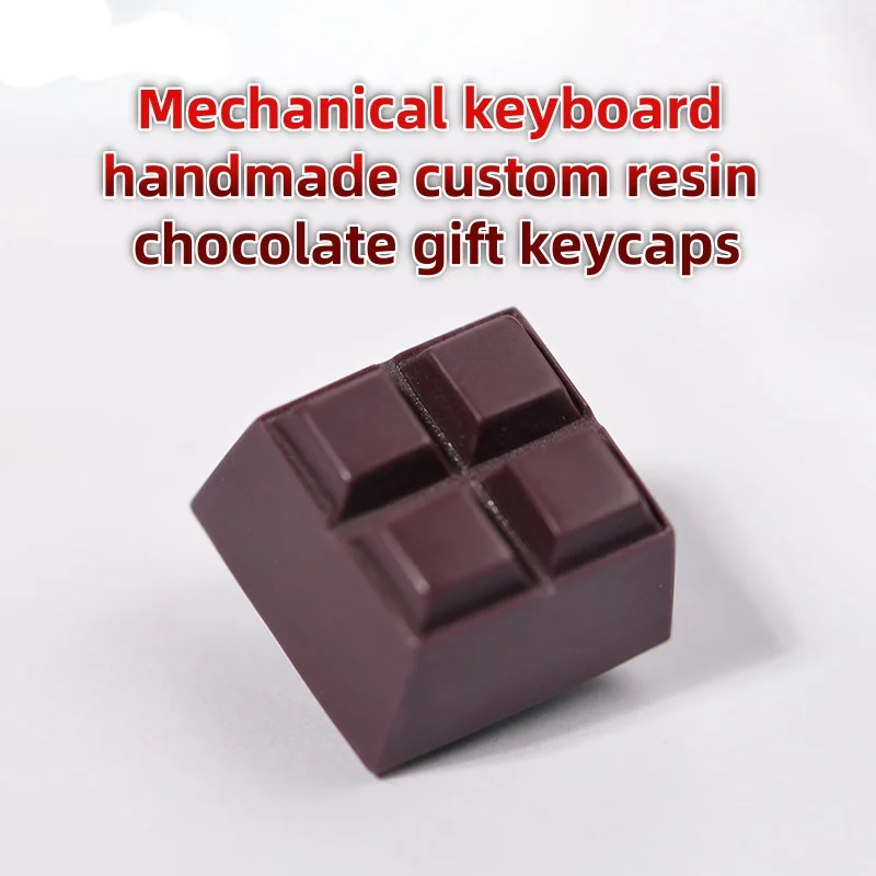 Mechanical Keyboard Chocolate Gift Keycap Single Piece Personalized Handmade Custom Resin Cross Column Axis Oem Height Keycap