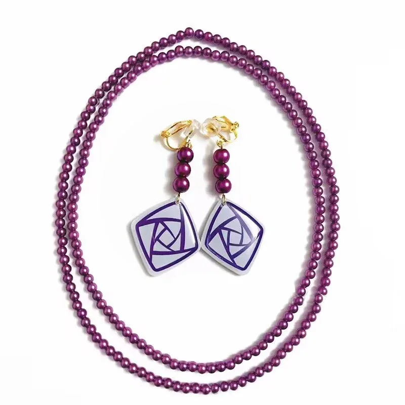 qq38Movie Wish Costume Asha Princess Gaun Panjang Mewah Warna Ungu Cosplay Halloween Karnaval untuk Wanita Gadis Anak-anak