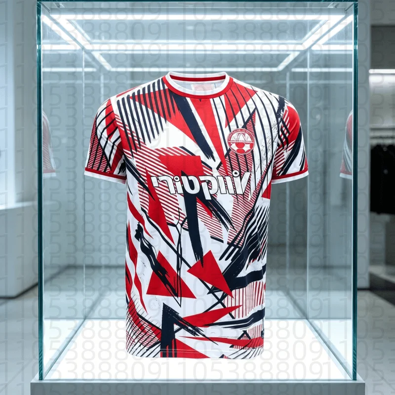 2026 New Hapoel Beer Sheva Home Football Jersey From Israel, Comfortable, Quick Drying and Breathable Sports Top - Parent-child