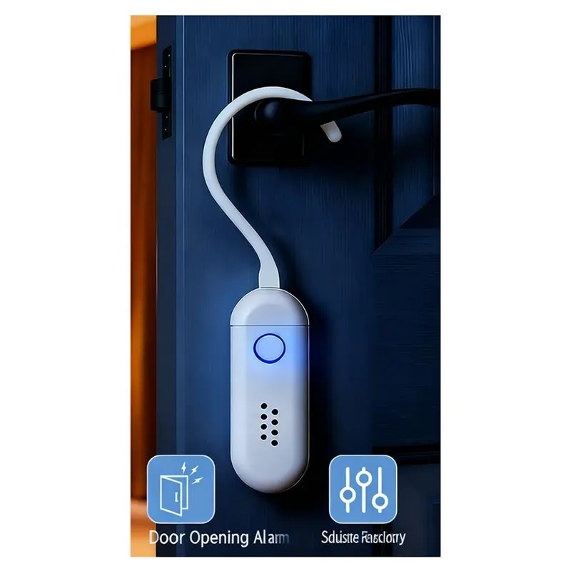 Ready-To-Use Temporary Rental Housing For Tourism Door Security Alarm With Sound And Light Dual-Mode, Hanging Design Type