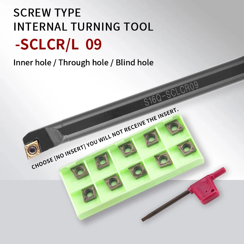 เครื่องมือ SCLCR/L S12M-SCLCR S16Q-SCLCR S25S-SCLCR ภายในเครื่องเจาะเครื่องมือสำหรับ CCMT09กลึงคาร์ไบด์แทรก