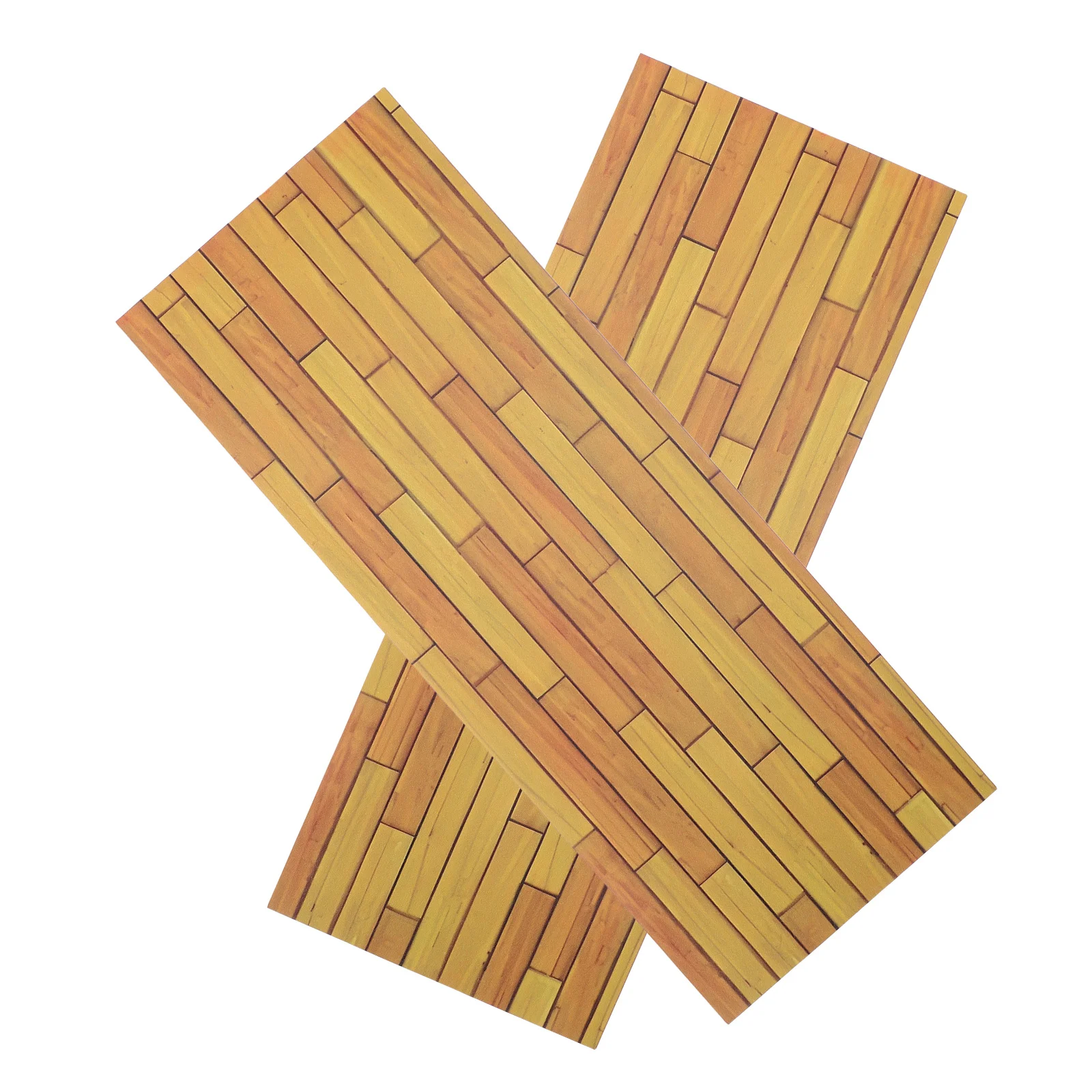 

2Pcs Miniature Wood Flooring Realistic Hardwood Planks for DIY Dollhouse Interior Handmade Floorboards Tiny Wood Strips