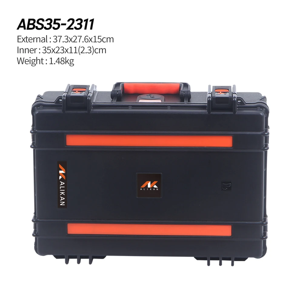 ALIKAN ABS35-2311 37,3x27,6x15 см Alikan Водонепроницаемый жесткий чехол Водонепроницаемый переносной военный чехол Защитный чехол для оборудования
