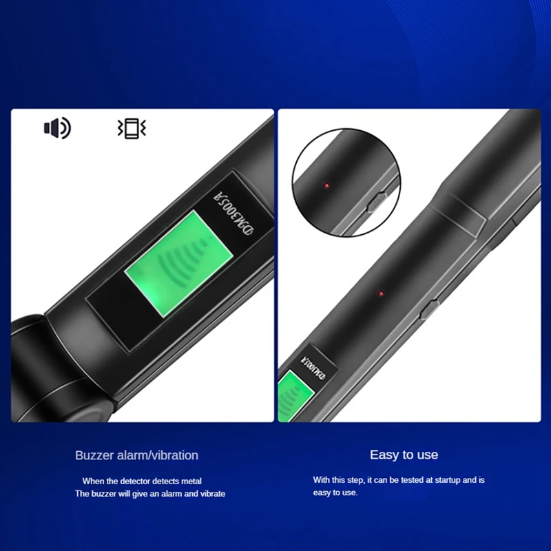 Foldable Metal Detect Set, 360 ° Scanning Metal Detector, Metal Scanner, Security Checker, Treasure Monitor Meter