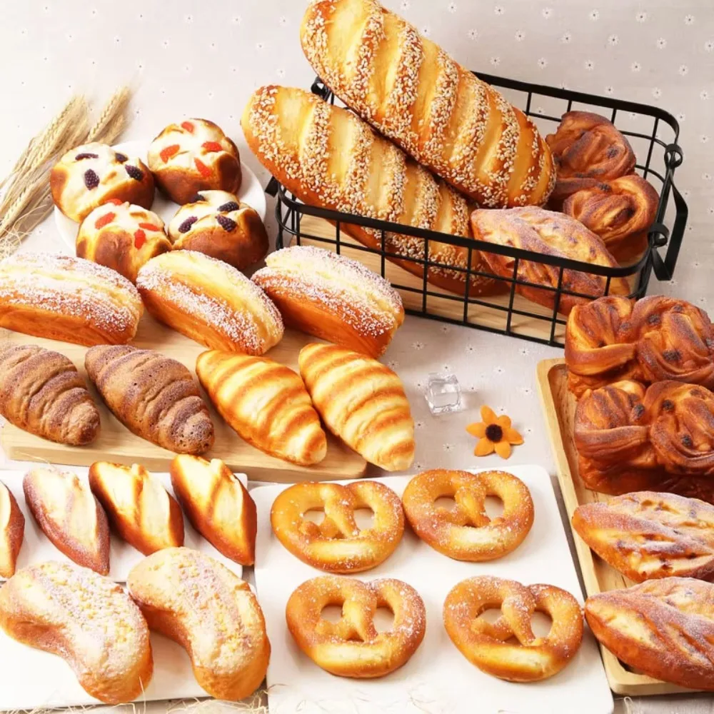 Desserts Künstliches Brot Kuchen Dekor Zubehör Gefälschtes Brot Simulierendes Geschenk Foto Requisiten Bäckerei Szene Modell