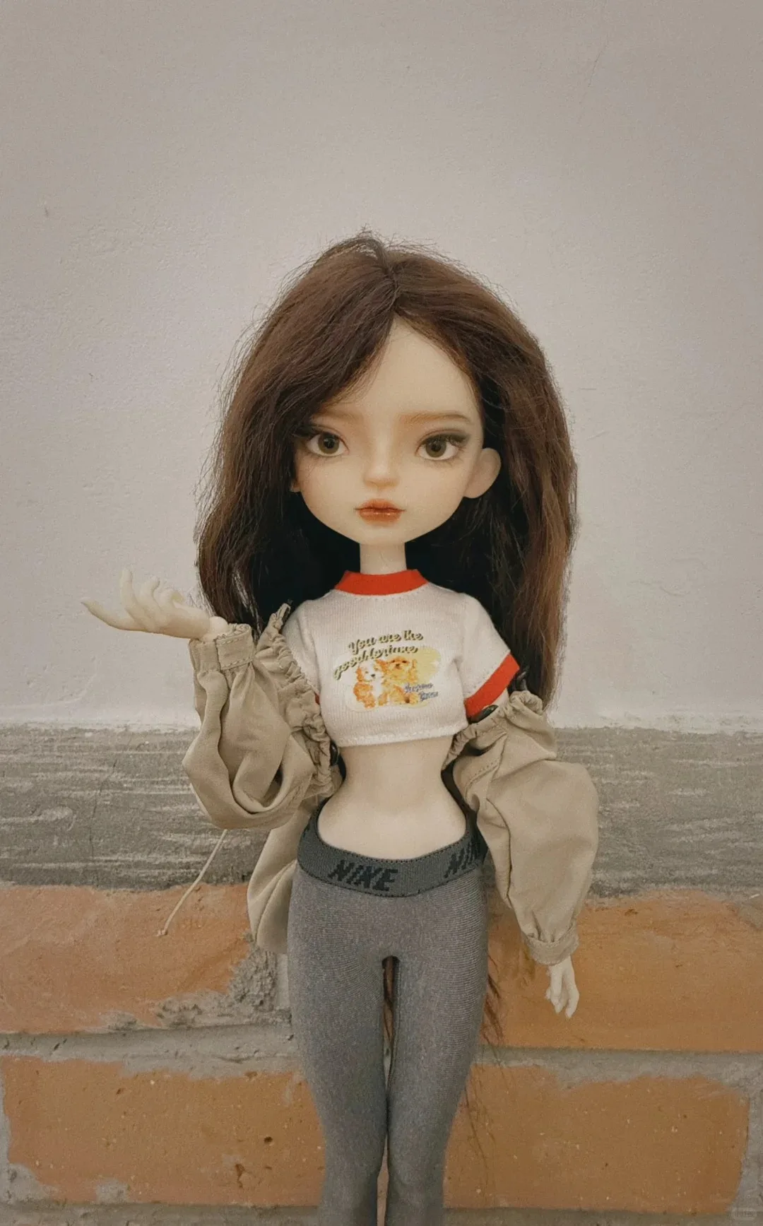 New SD BJD Doll 26cm Slim Girl 1/6 AMY Mature Girl Dark Makeup Art Model High Quality Toy DIY Perfect Gift Hand Free Shipping