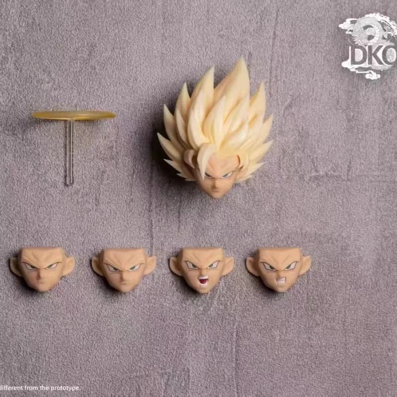 متوفر في المخزون DKO ستوديو لعبة دراغون بول Z SHF سوبر سايان SSJ2 البرق الصحوة سون جوكو رئيس الملحقات ألعاب شخصيات الحركة الهدايا