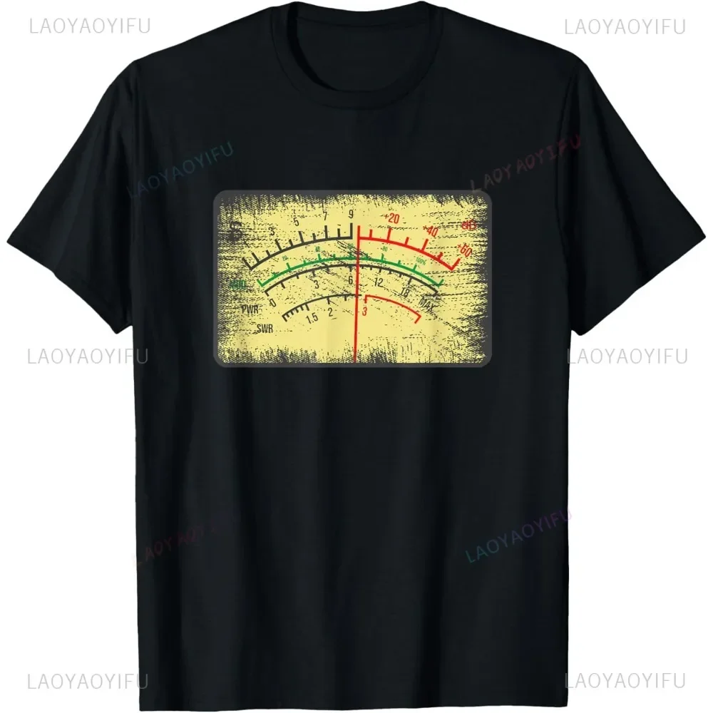 SWR Meter - Ham Radio Operator Amateur Radio Enthusiast T-Shirt Casual Fashion Loose Harajuku Hip Hop Punk Women Man Tshirt