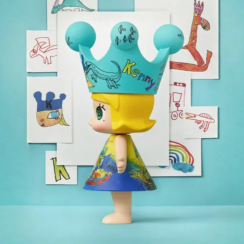 POP MART MEGA ROYAL MOLLY 400% Childishness Limited Edition Series Blind Box Surprise Mystery Box Figur Aksi Anime Lucu