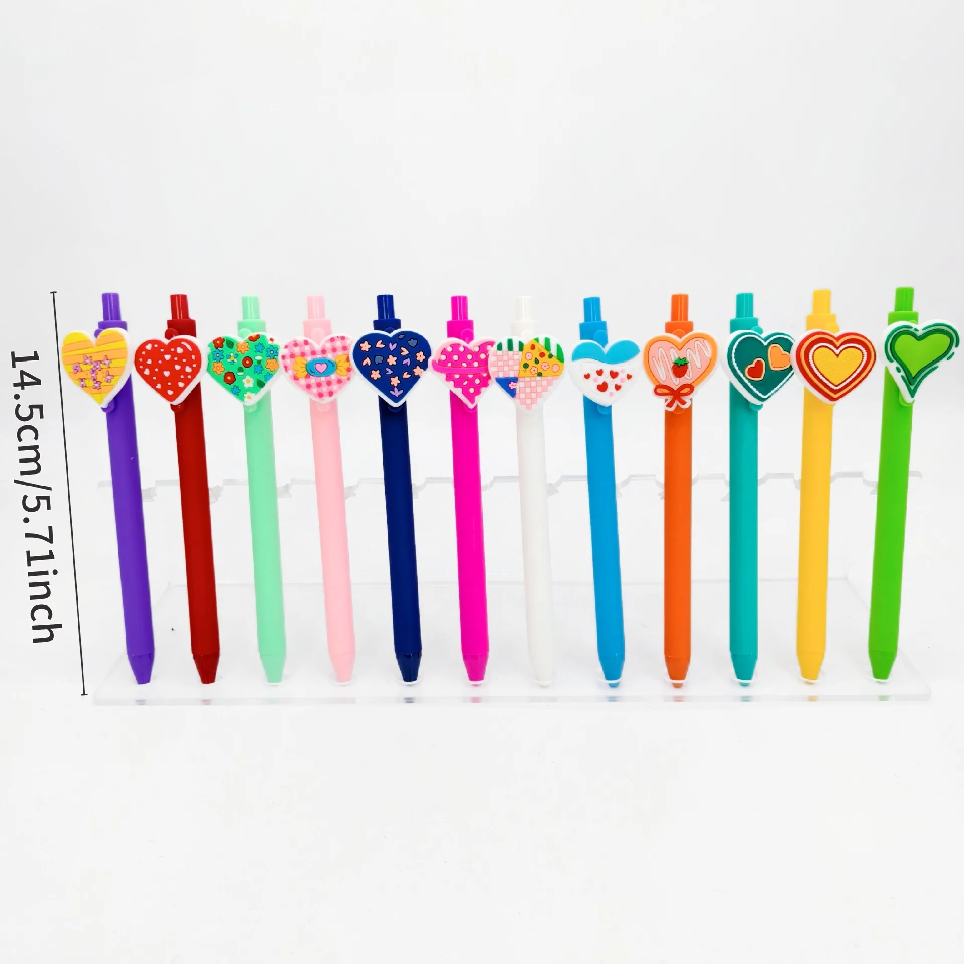 2025 جديد الكتابة على الجدران الحب سلسلة قلم حبر جاف ملون الحب على شكل قلم توقيع الطالب التصحيح القلم الموسم المفتوح هدية #5