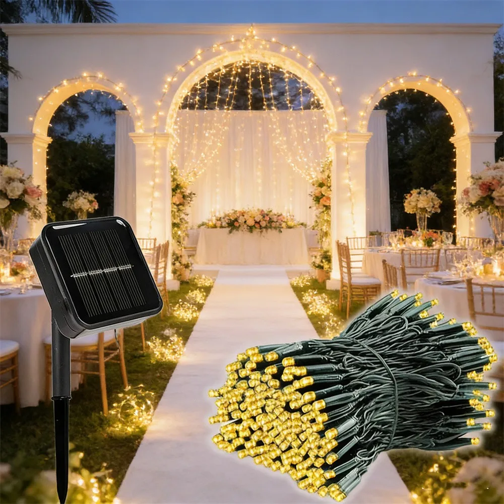 

20/50/100/200 Led Solar String Light Fairy Garden Waterproof Outdoor Lamp Garland for Christmas Holiday Party Home Decoration