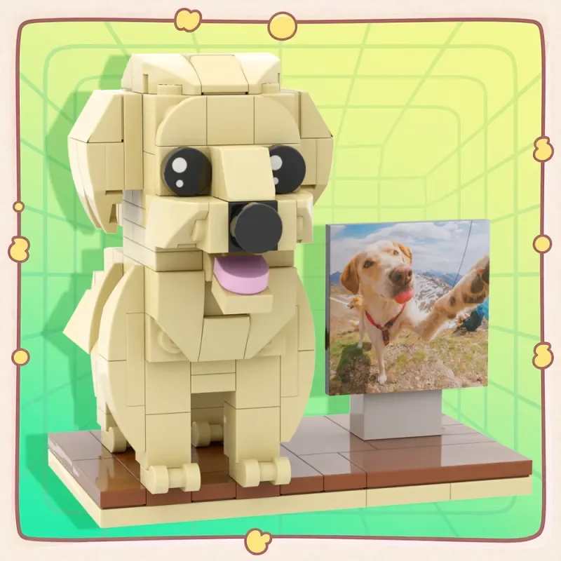 

Custom Brickfigures Building Blocks - Fully Dog Personalized Body My Custom 1 Photo Character Toy Brick