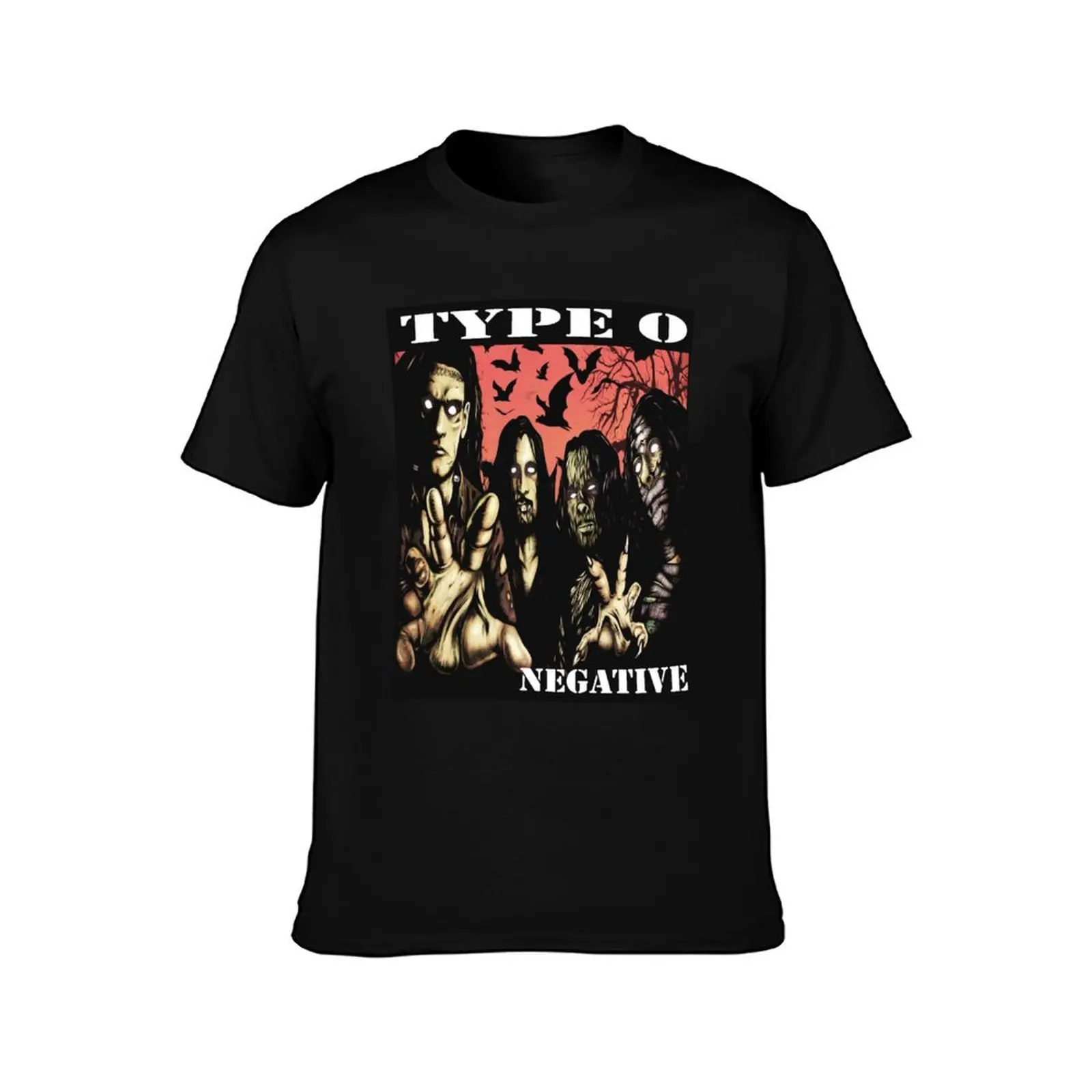 Type O Negative T-Shirt Basic Solid Color Short Sleeve Cotton Top T-Shirt
