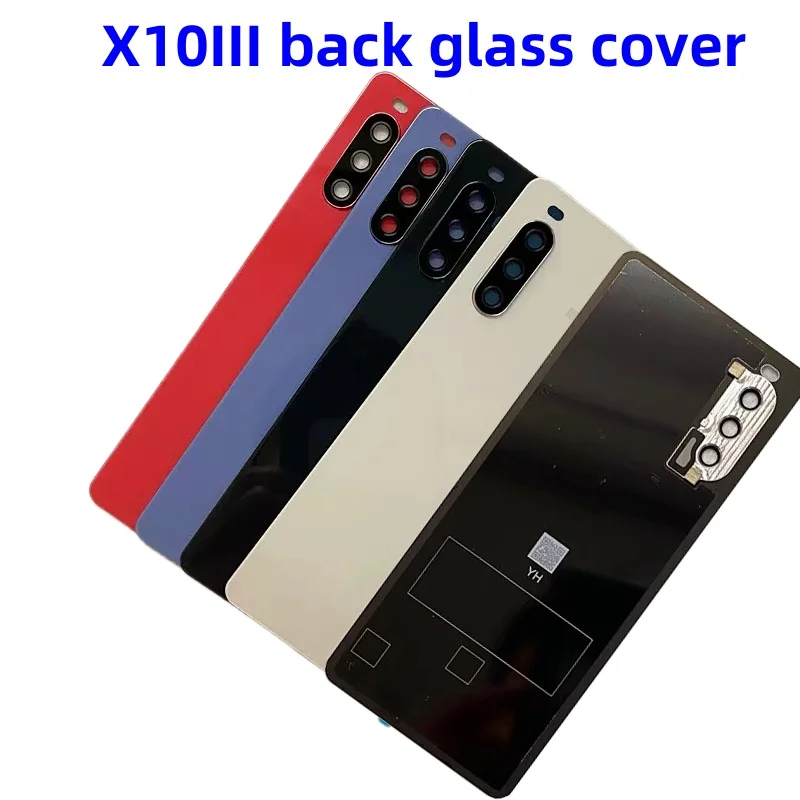 

Back Glass back cover case for Sony XPERIA 10iii XQ-BT52 X10III battery cover Housing Cover Repair Parts With Adhesive Door