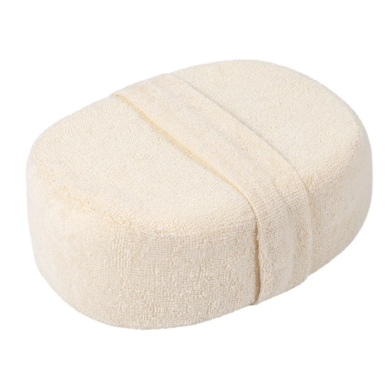 Natural Luffa Esponja Bath Ball, Esfoliação do chuveiro, Escova de massagem saudável, Corpo inteiro