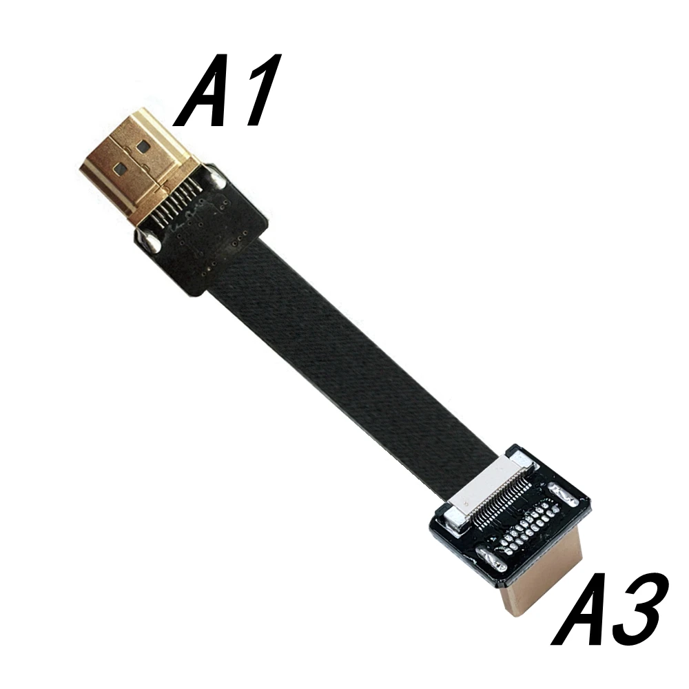 

Aerial photography elbow FPC flat HDMI to HDMI high-definition video cable tablet phone camera soft video cable 5CM-1M