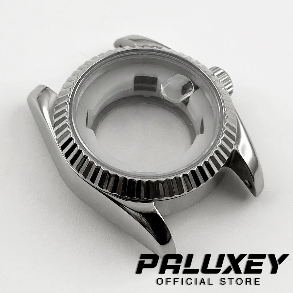 31MM karbowane zakrzywione wodoodporne szafirowe szkło NH05 etui na zegarek dla pań kobiet dla dopasowania NH05 NH06 ruch