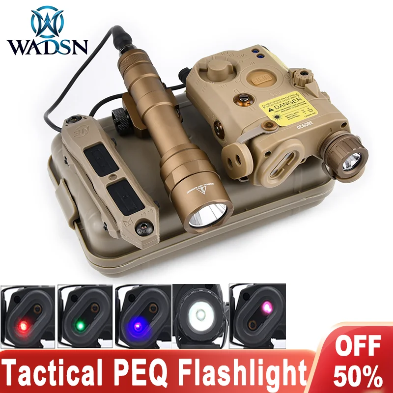 

WADSN Tactical Surefir M300A M600U Flashlight 400/600lumens White Light PEQ Red Green Blue Dot Dual Switch Weapon Scout Light