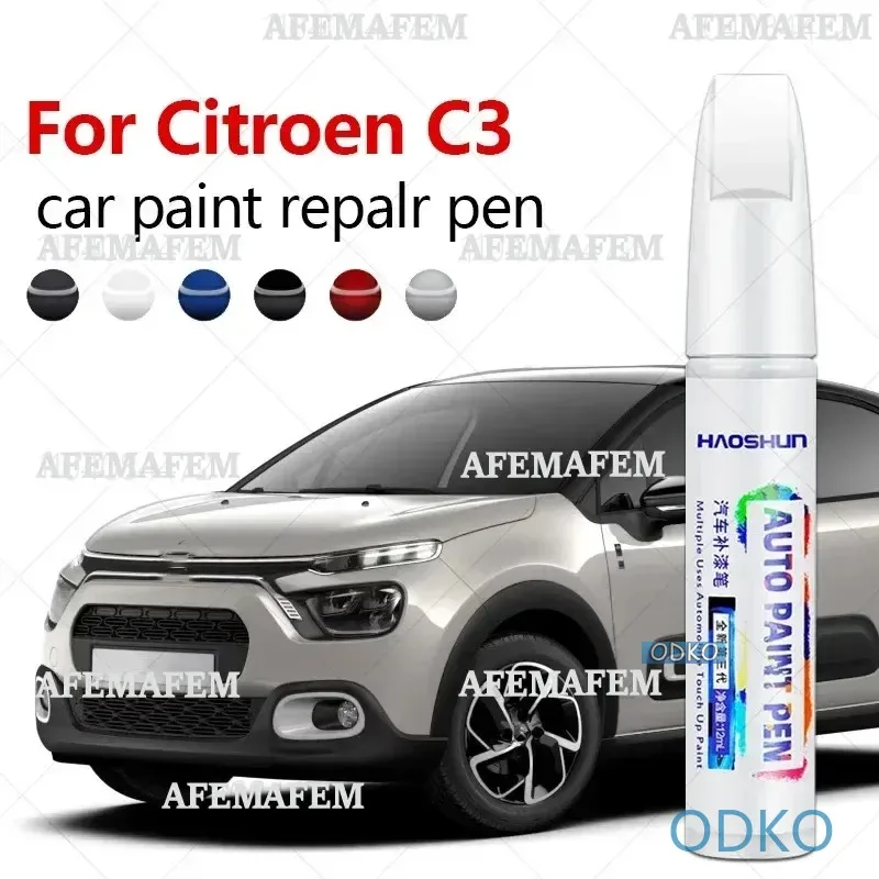Car Paint Repair Pen Touch Up Scratch Remover DIY Auto Accessories Black White For Citroen C3 1996-2025 Saxo PF1 A91 PSA PF1 CMP