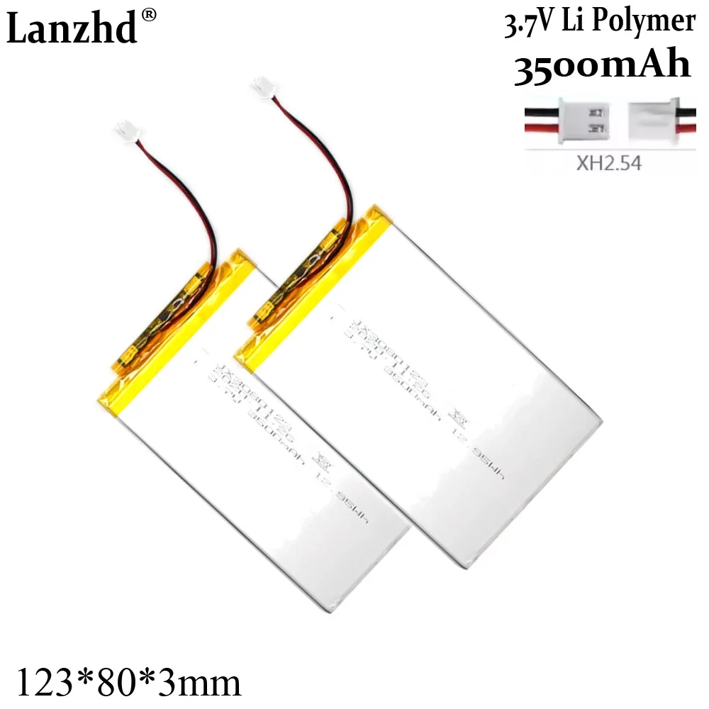 3,7 V lithium-polymeerbatterij voor tabletcomputerbatterij 3080123 3500 mAh Ultradunne polymeerbatterij